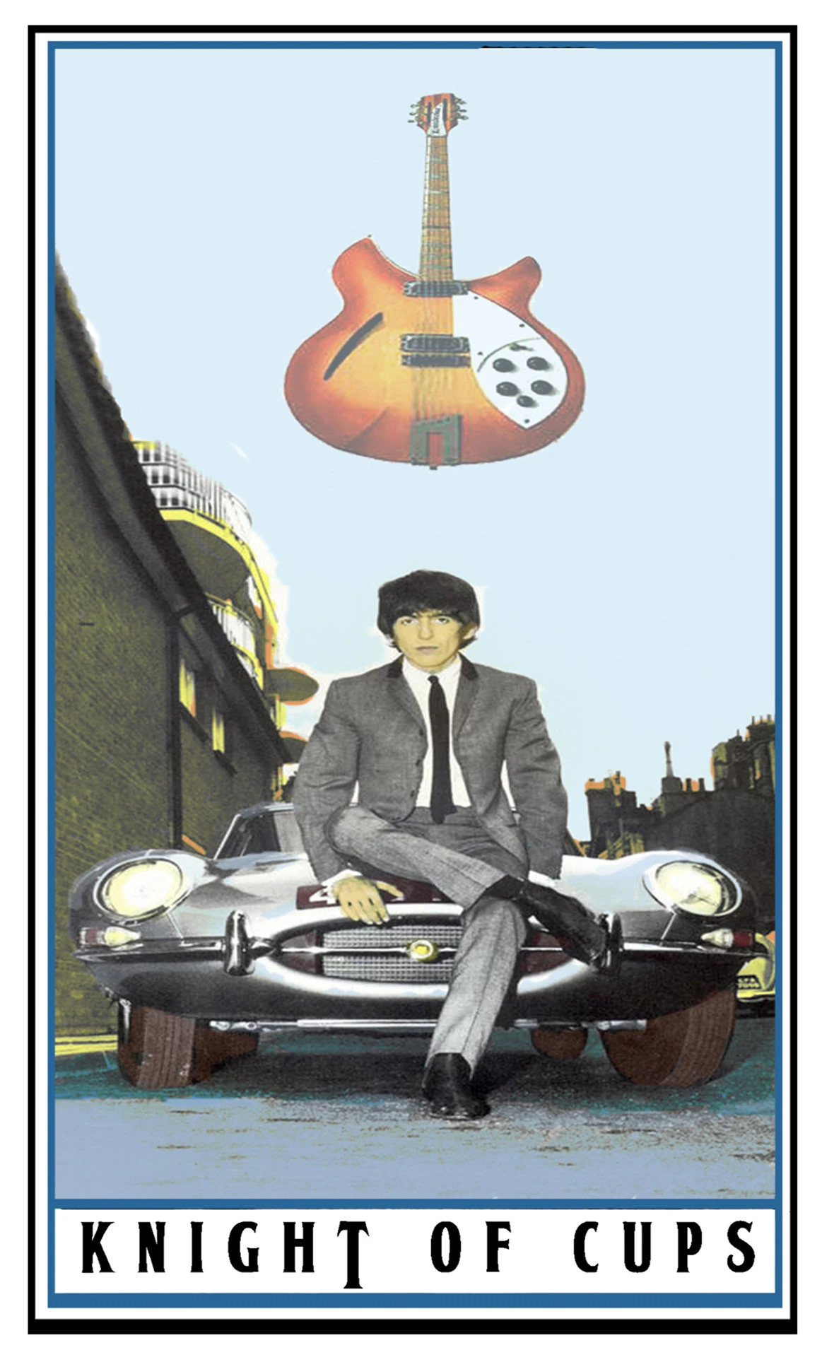 Knight of Cups card from The Beatles Tarot deck