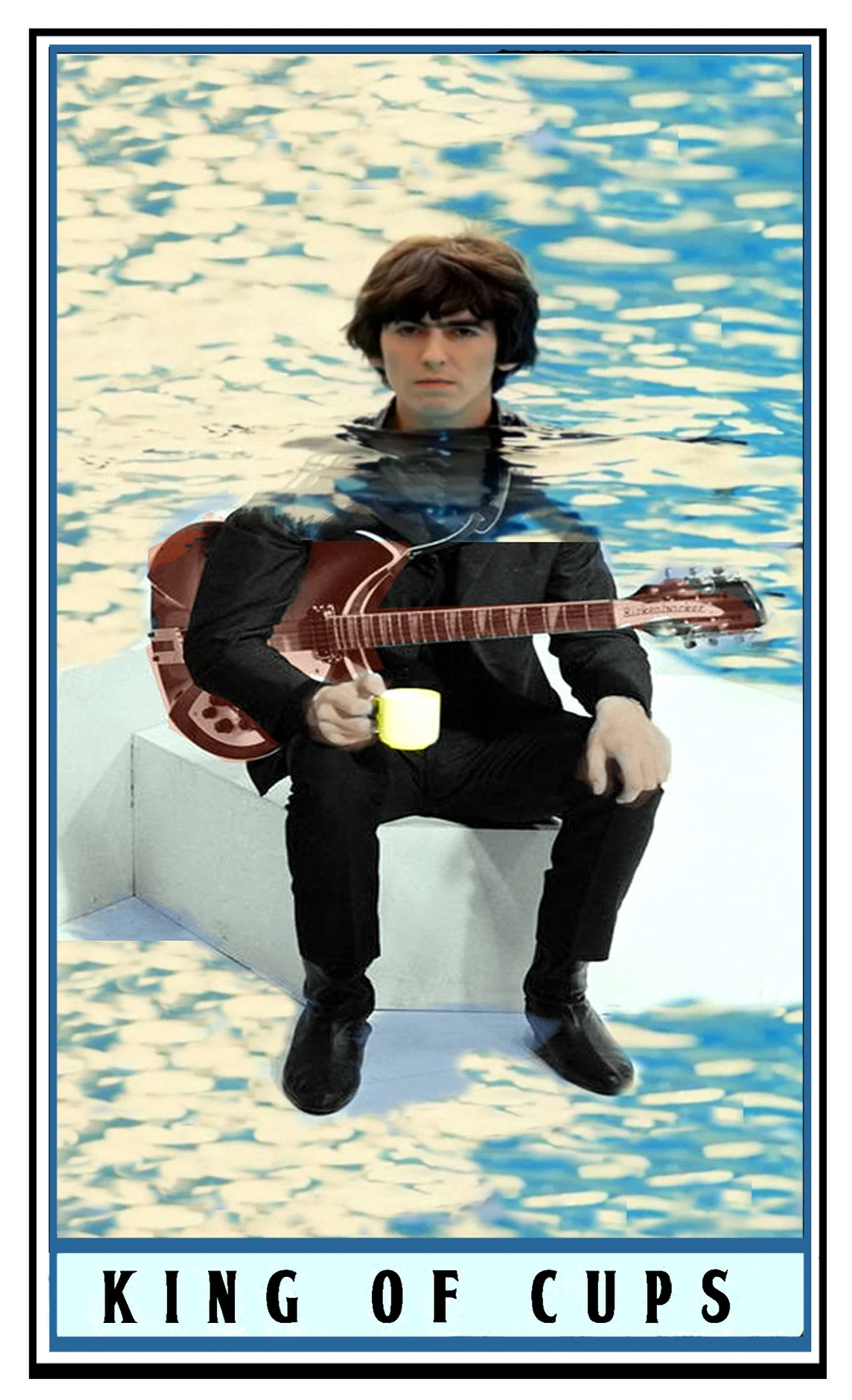 King of Cups card from The Beatles Tarot deck