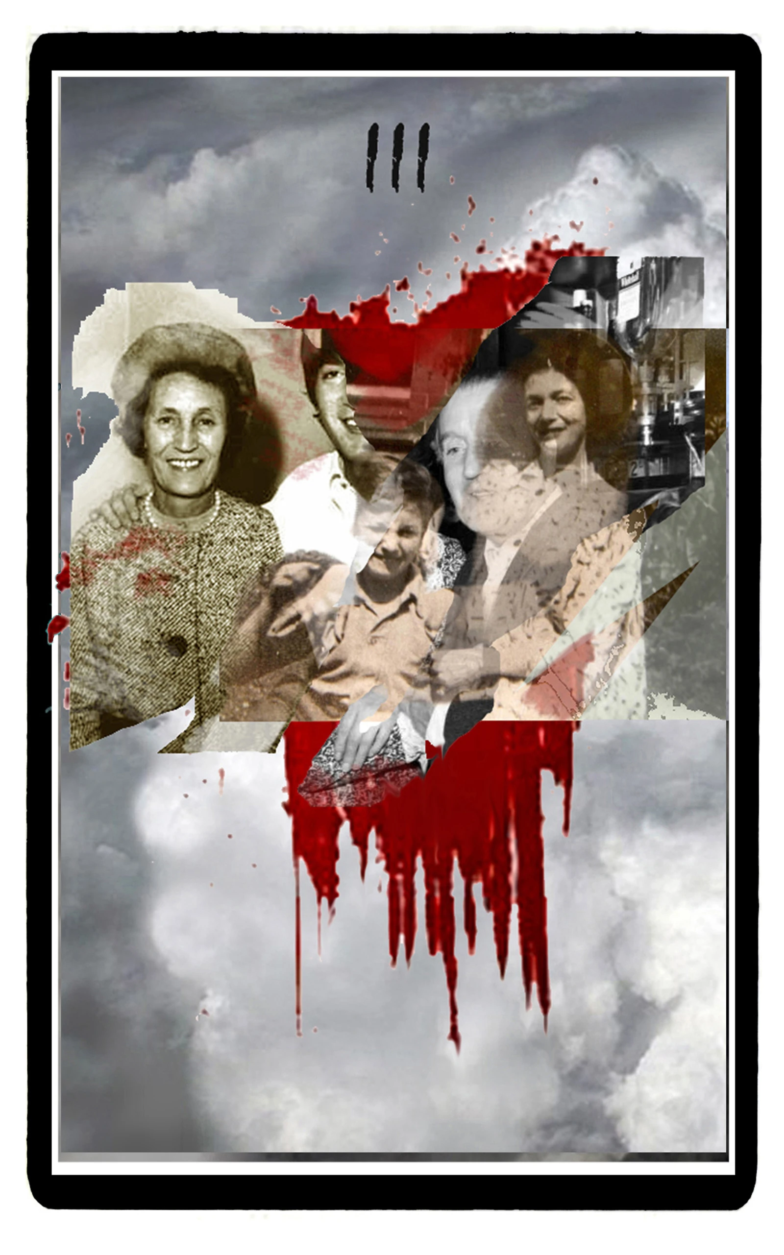 Three of Swords card from The Beatles Tarot deck