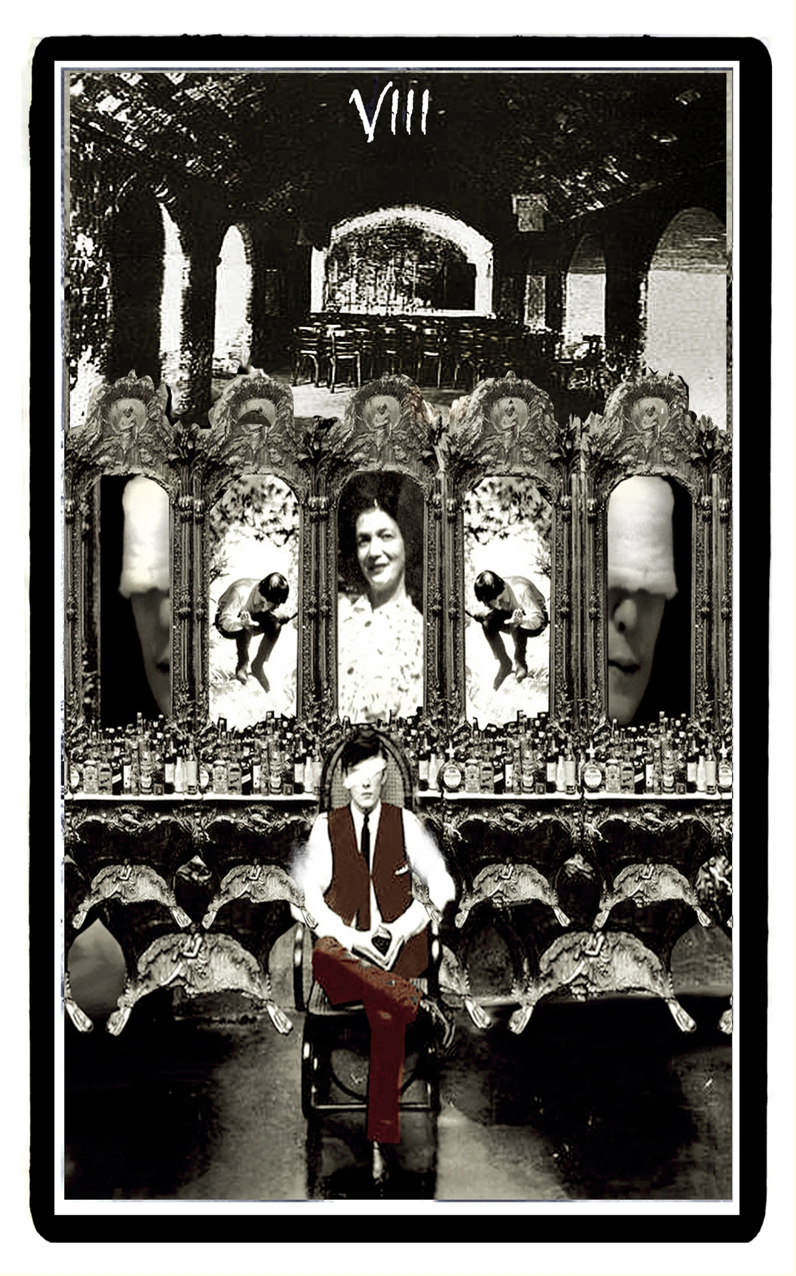 Eight of Swords card from The Beatles Tarot deck