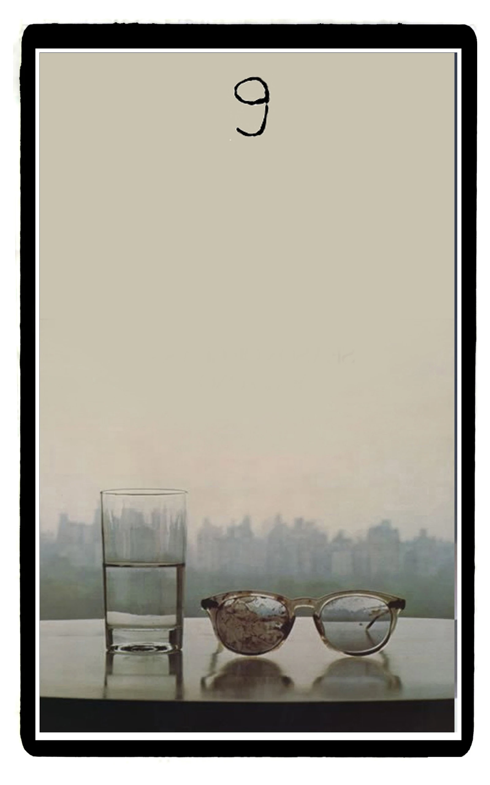 Nine of Swords card from The Beatles Tarot deck