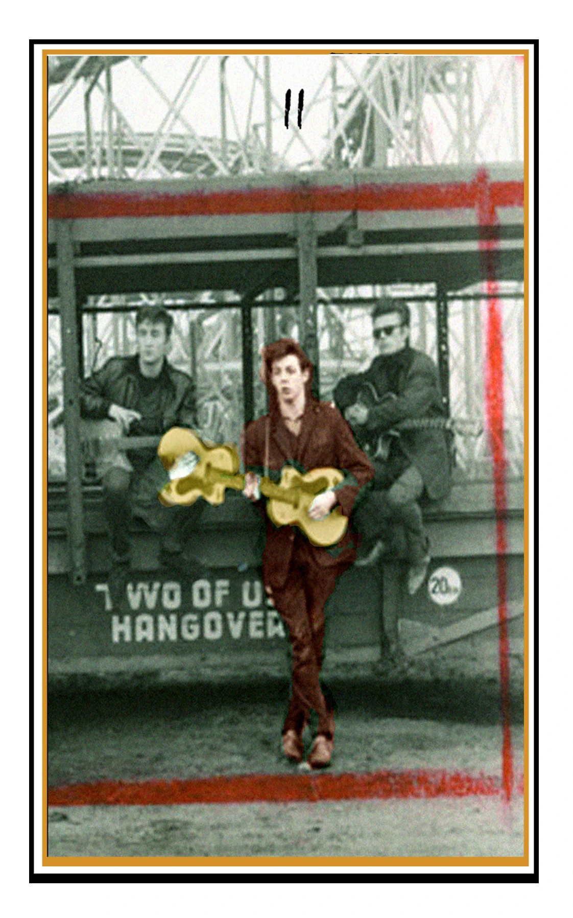 Two of Pennies card from The Beatles Tarot deck