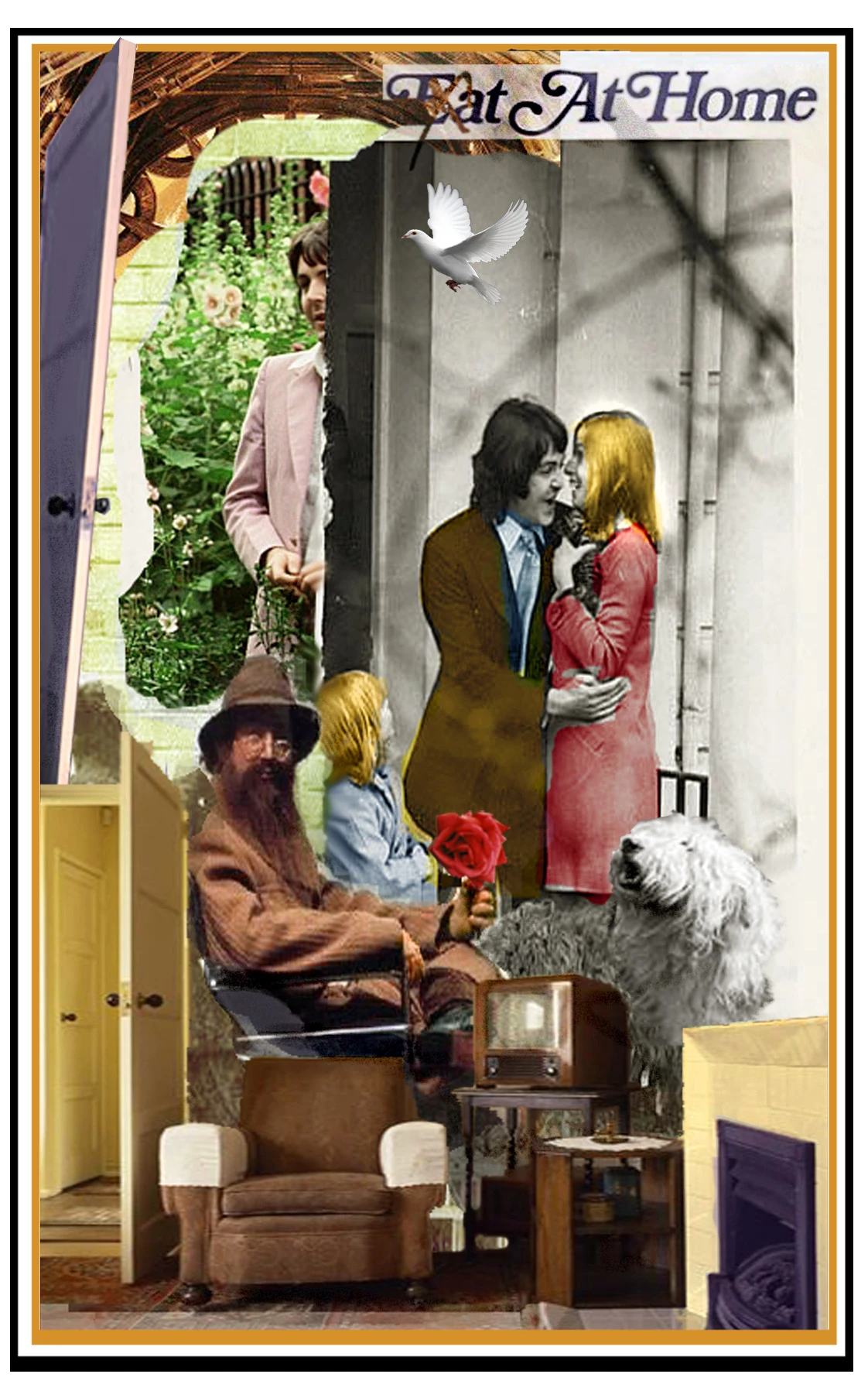 Ten of Pennies card from The Beatles Tarot deck