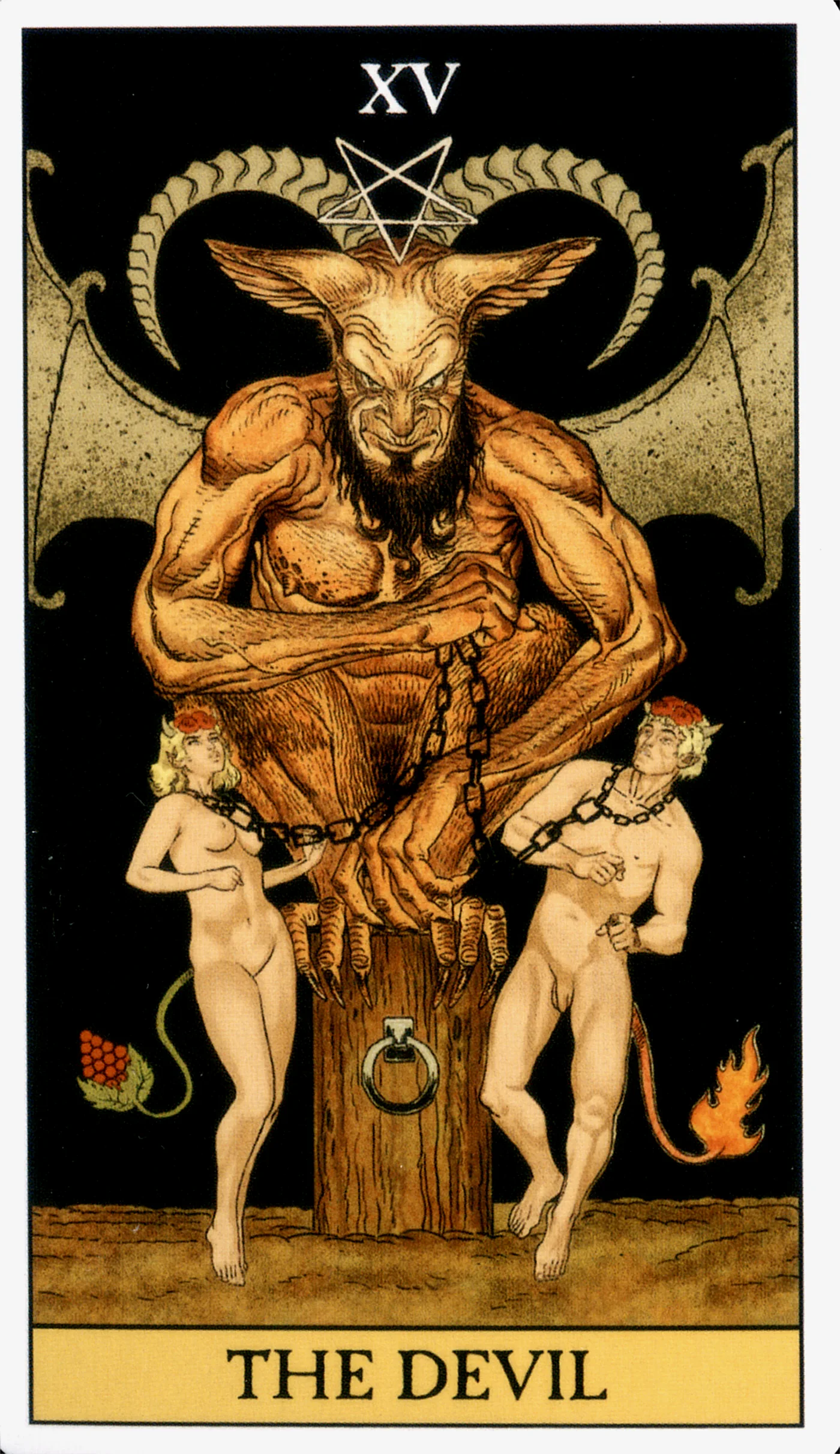 The Devil card from the Before Tarot deck by Lo Scarabeo