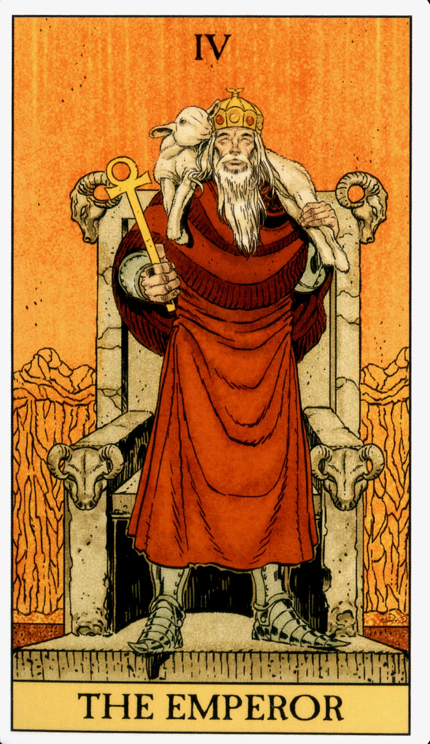 The Emperor card from the Before Tarot deck by Lo Scarabeo