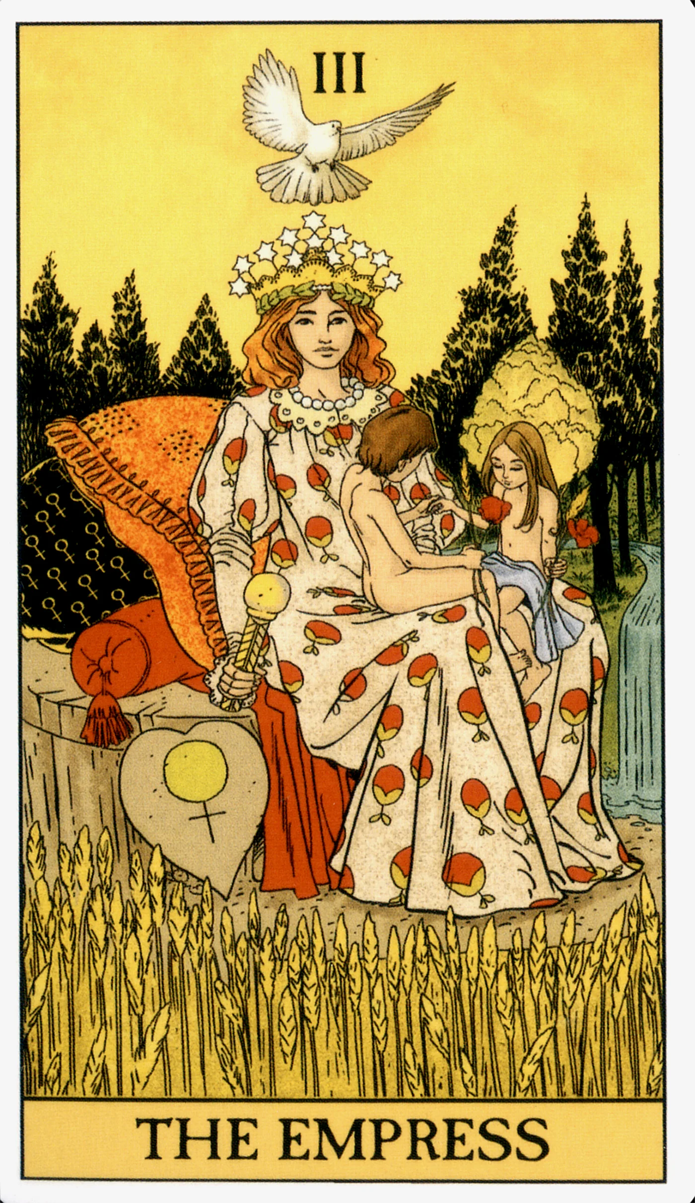 The Empress card from the Before Tarot deck by Lo Scarabeo