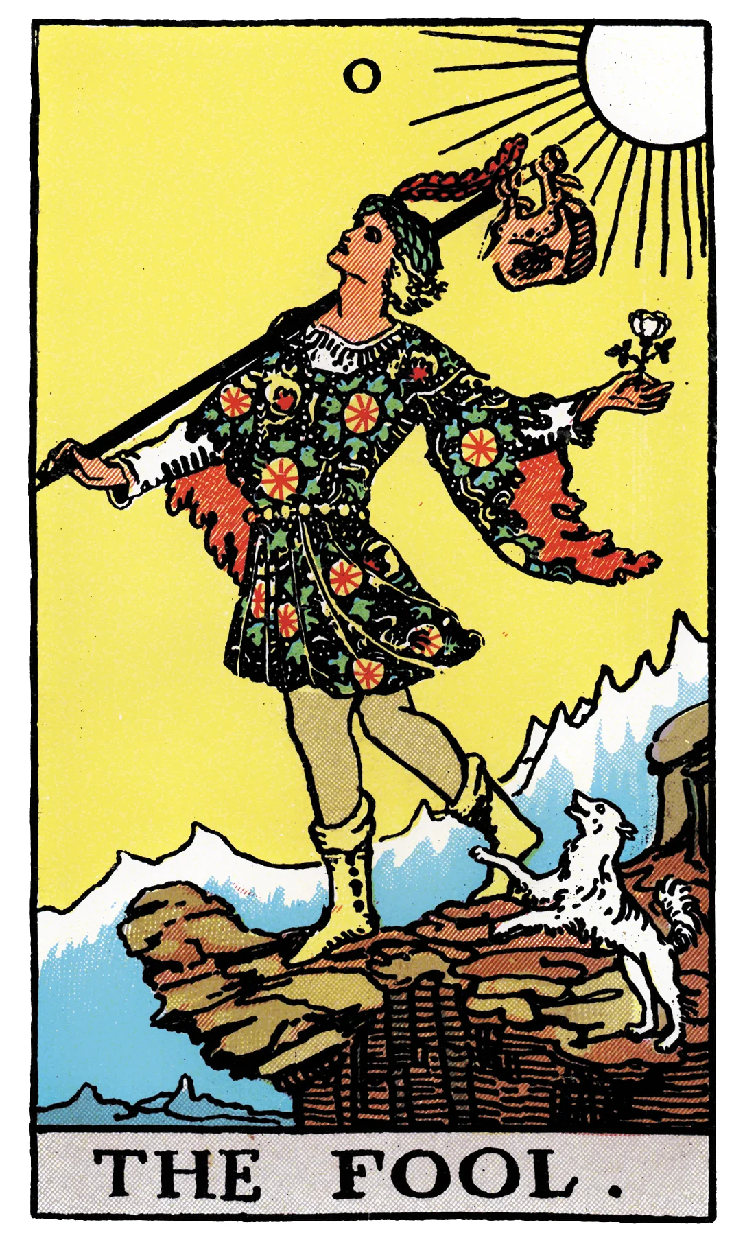 The Fool — Rider-Waite-Smith Tarot by Rider The Fool card from the Rider-Waite-Smith Tarot deck by Rider