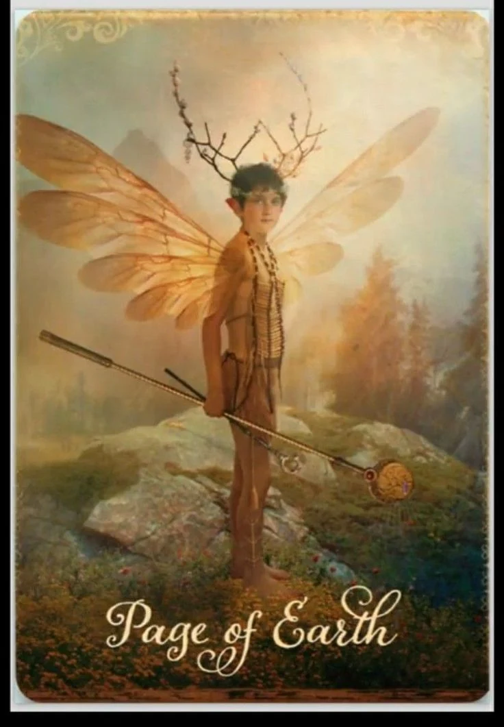 Page of Earth card from the Good Tarot deck