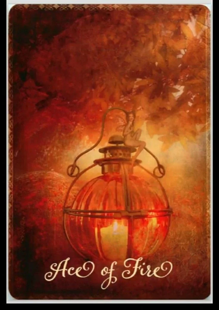 The Good Tarot Review 13 Ace of Fire card from The Good Tarot deck