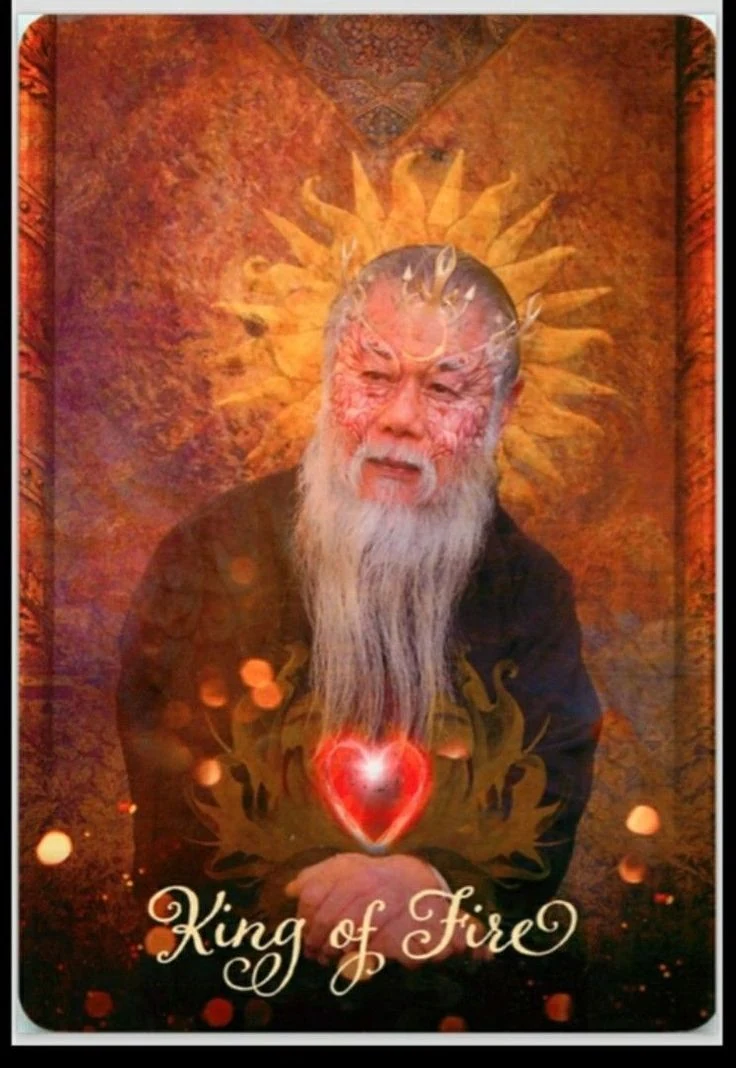 The Good Tarot Review 16 King of Fire card from The Good Tarot deck