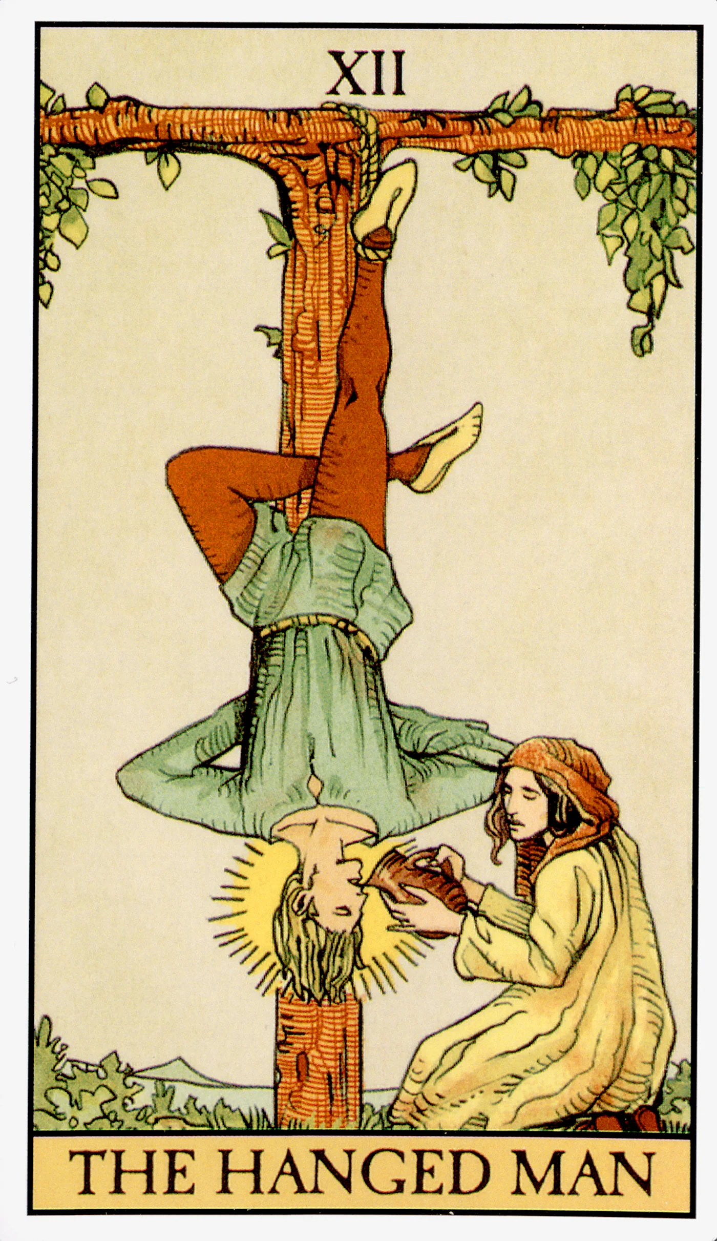 The Hanged Man card from the After Tarot deck by Lo Scarabeo