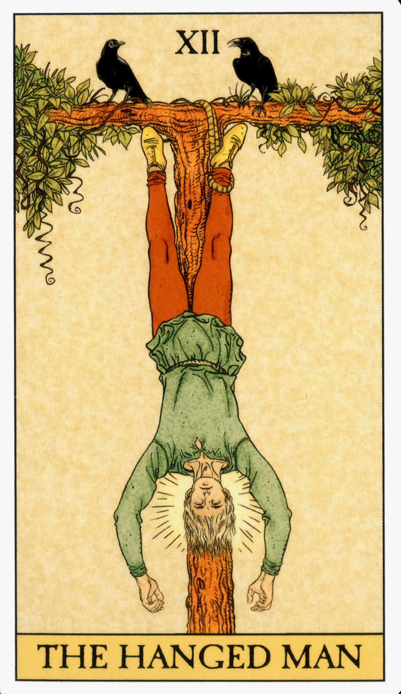 The Hanged Man card from the Before Tarot deck by Lo Scarabeo