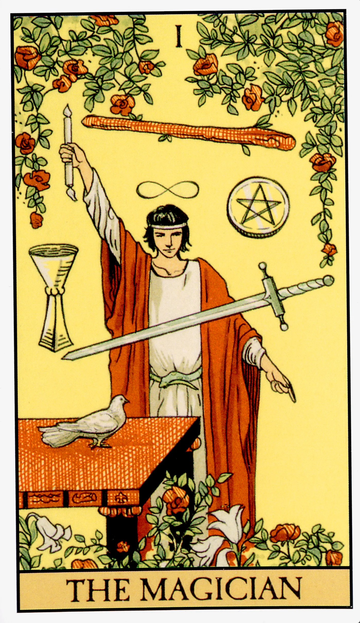 The Magician card from the After Tarot deck by Lo Scarabeo