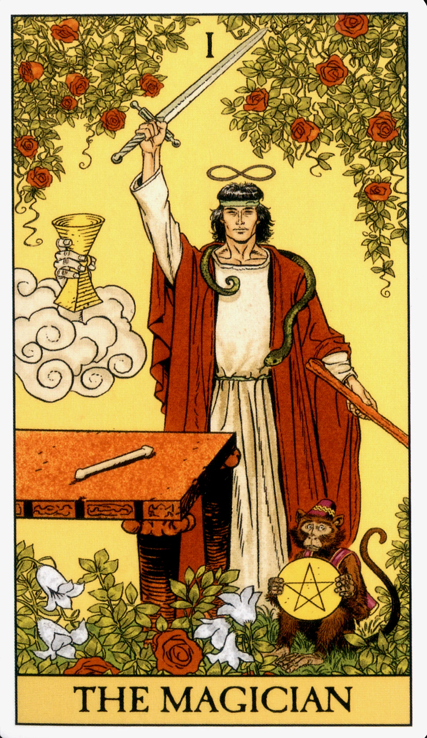 The Magician card from the Before Tarot deck by Lo Scarabeo