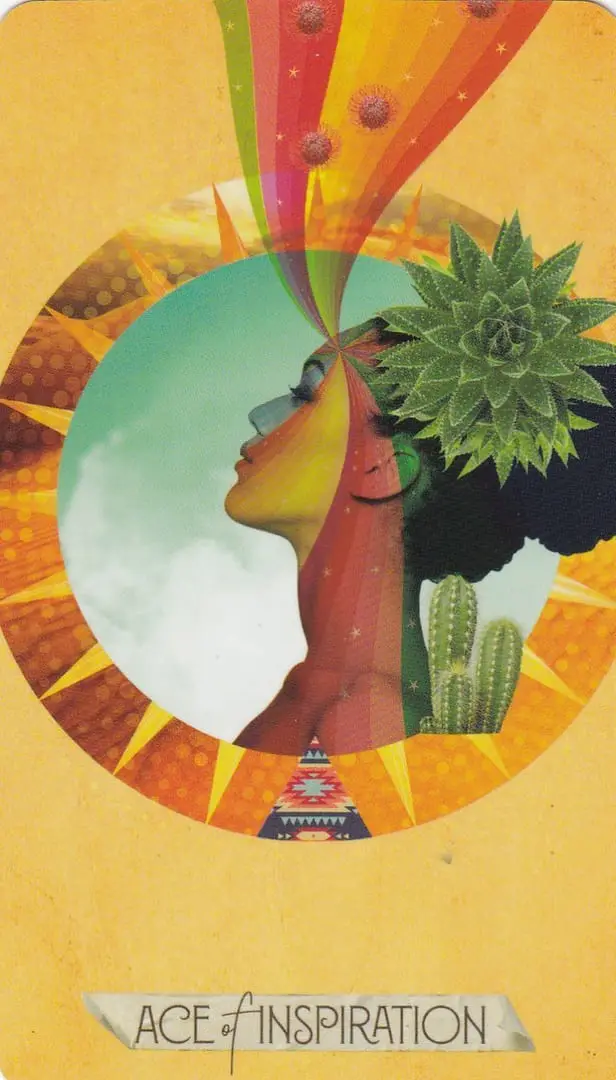 The Muse Tarot Review 5 Ace of Wands card from The Muse Tarot deck