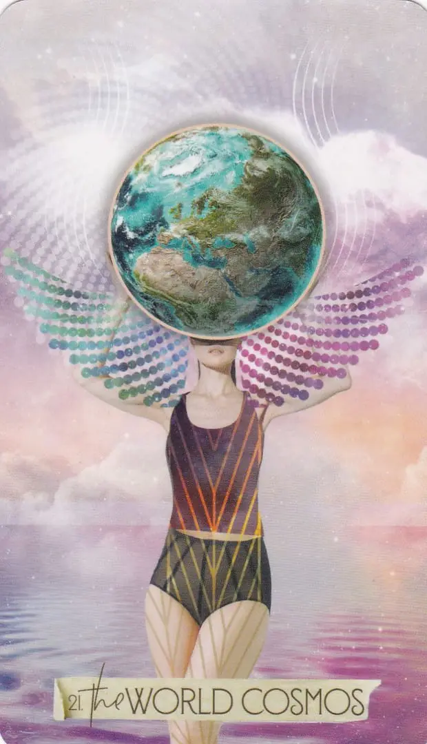 The Muse Tarot Review 19 The World card from The Muse Tarot deck