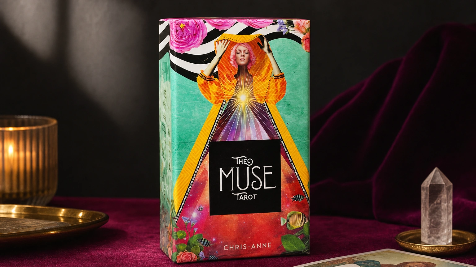 The Muse Tarot product box lifestyle image The Muse Tarot product box lifestyle image