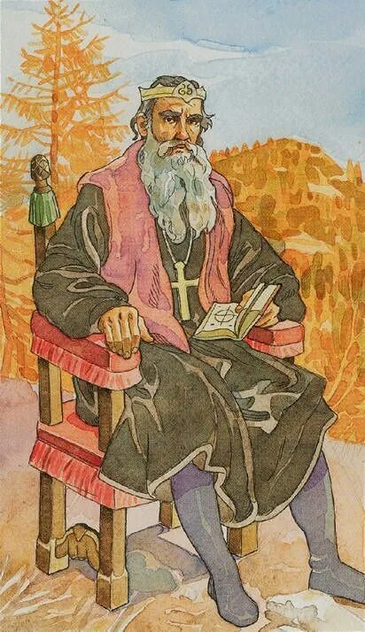 The Emperor card from The Sorcerers Tarot deck