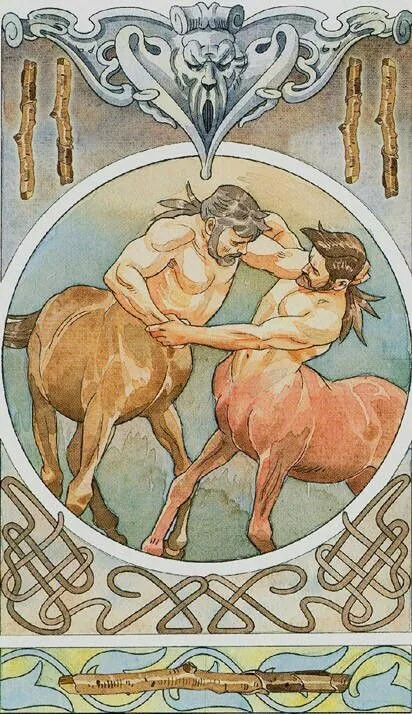 The Lovers card from The Sorcerers Tarot deck