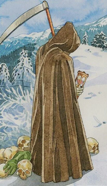 Death card from The Sorcerers Tarot deck