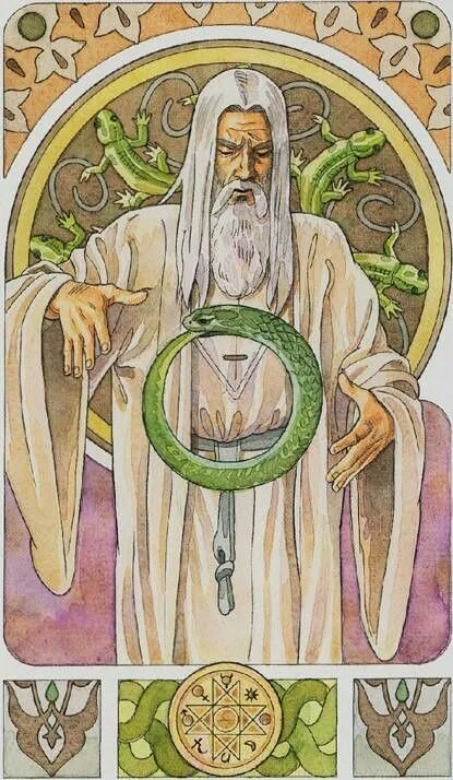 Temperance card from The Sorcerers Tarot deck