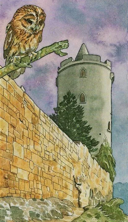 The Tower card from The Sorcerers Tarot deck