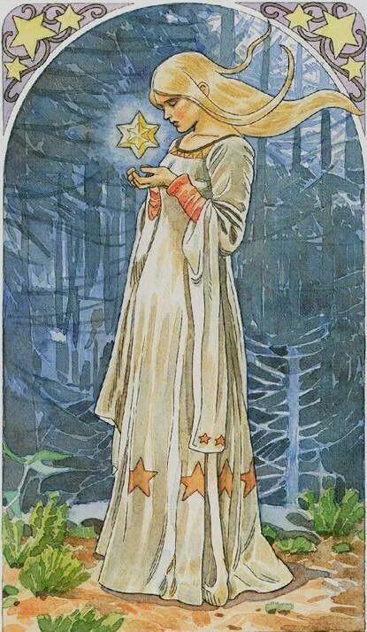 The Star card from The Sorcerers Tarot deck
