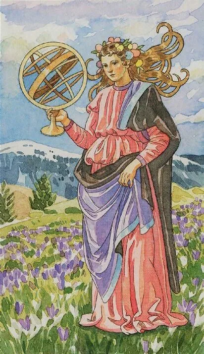 The World card from The Sorcerers Tarot deck