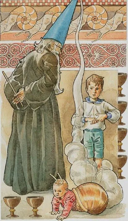 8 of Cups card from The Sorcerers Tarot deck