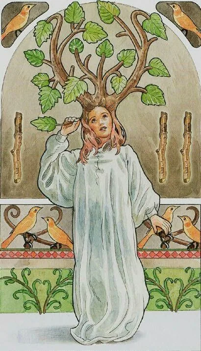 Ace of Pentacles card from The Sorcerers Tarot deck