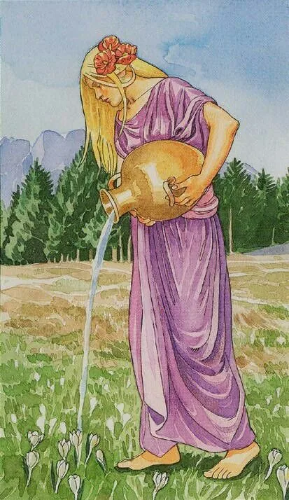 Page of Pentacles card from The Sorcerers Tarot deck