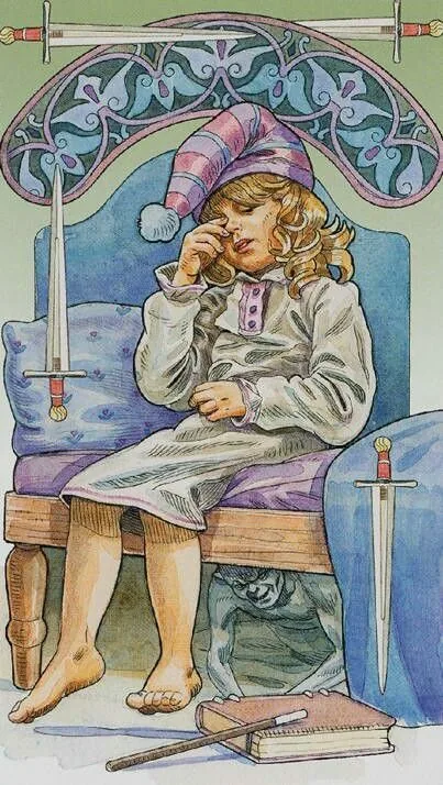 Queen of Pentacles card from The Sorcerers Tarot deck