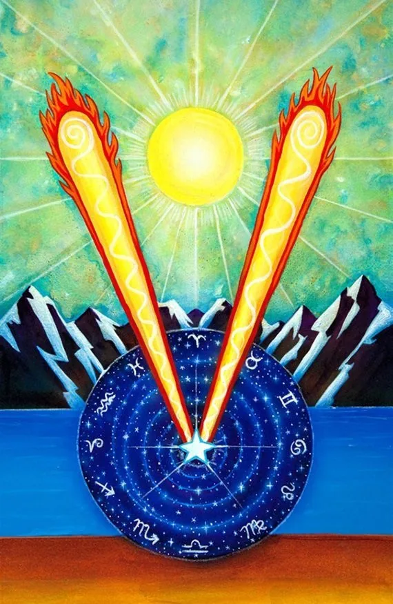 The Star Tarot board card 16 (source order 22) card from the The Star Tarot deck