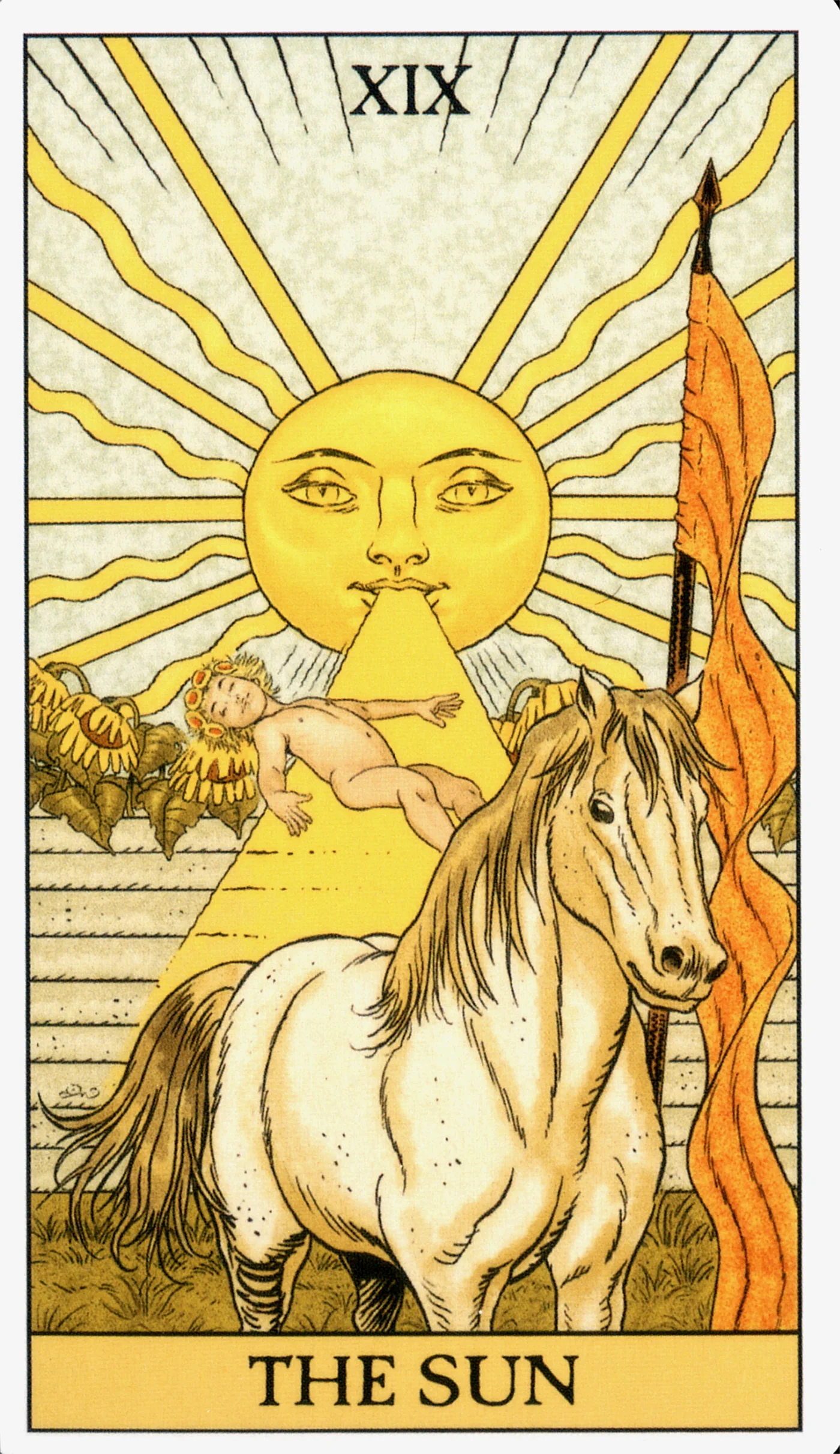 The Sun — Before Tarot by Lo Scarabeo The Sun card from the Before Tarot deck by Lo Scarabeo