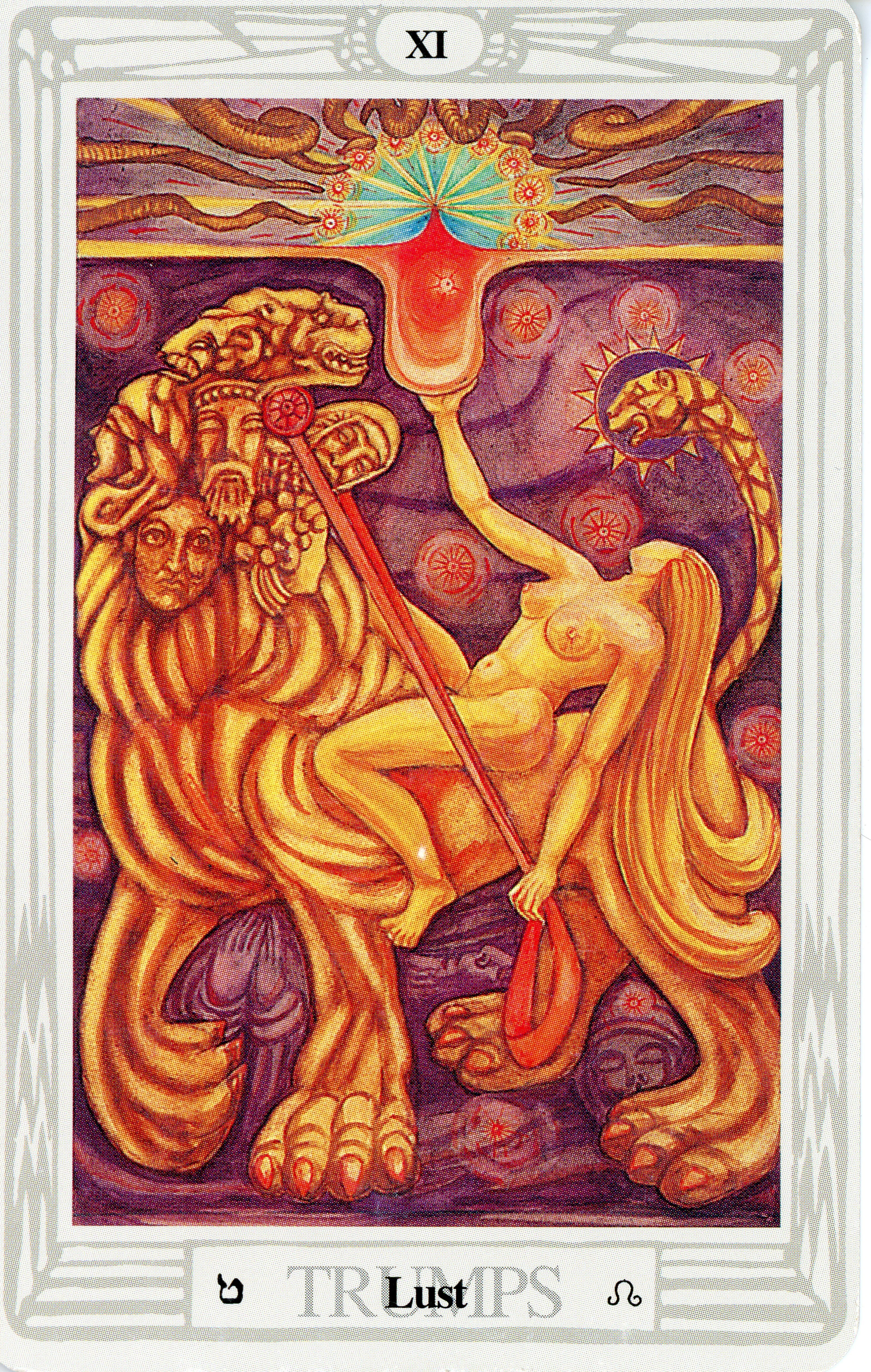 The Thoth Tarot Review 5 Lust card from The Thoth Tarot