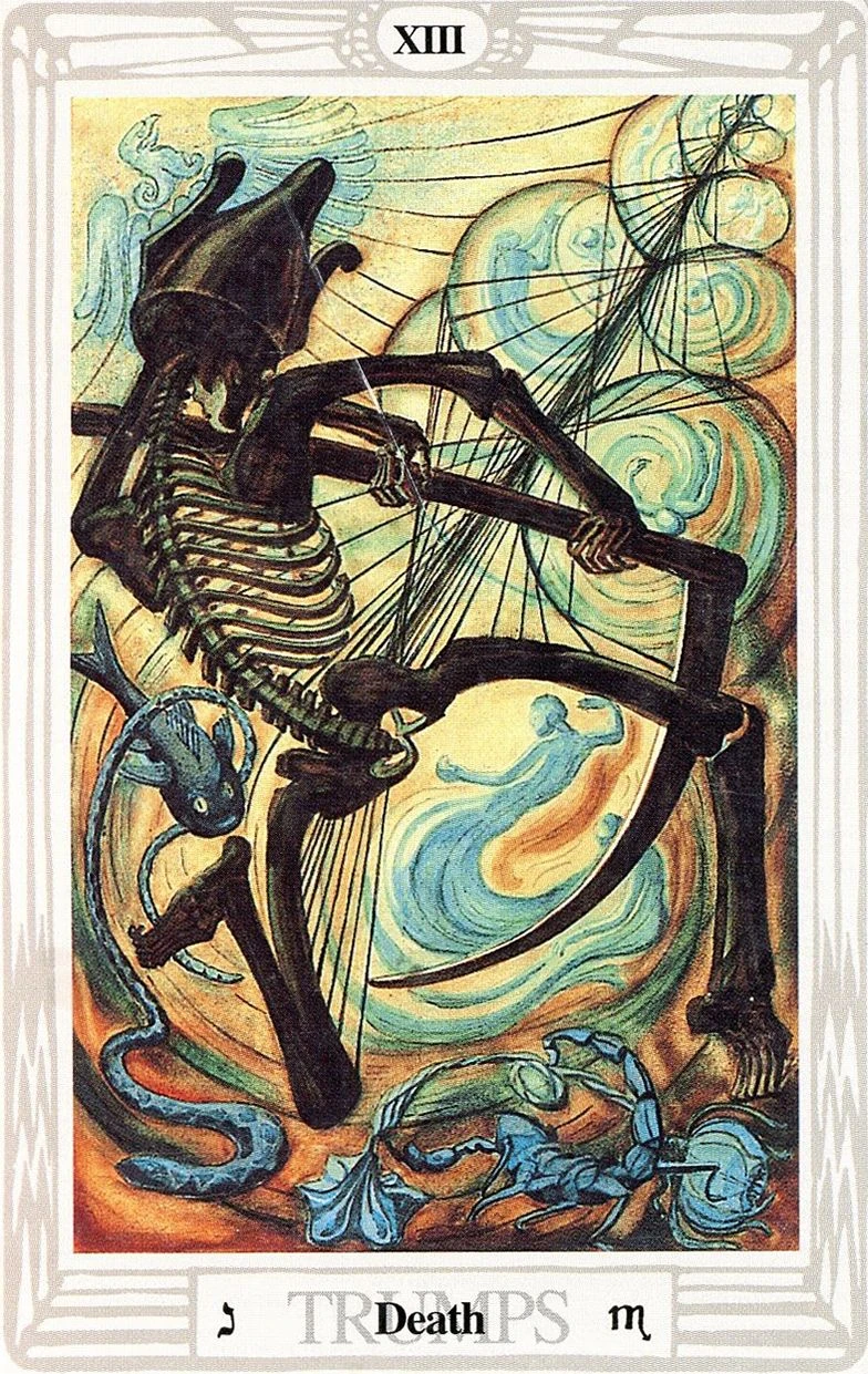 Death card from the Thoth Tarot deck
