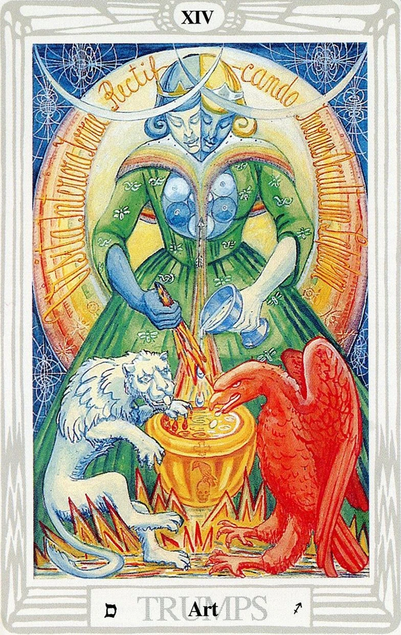 The Thoth Tarot Review 2 Art card from The Thoth Tarot