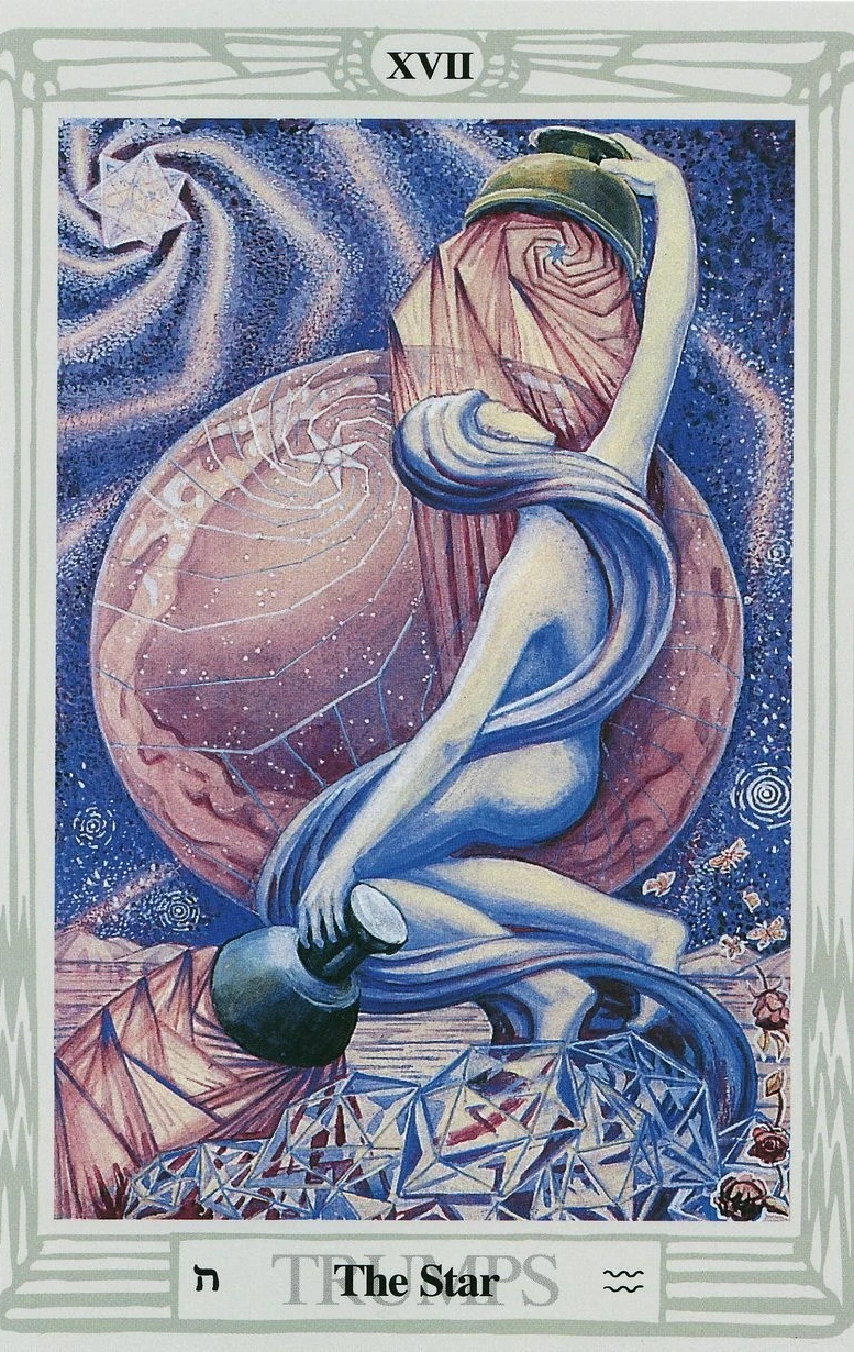The Star card from the Thoth Tarot deck