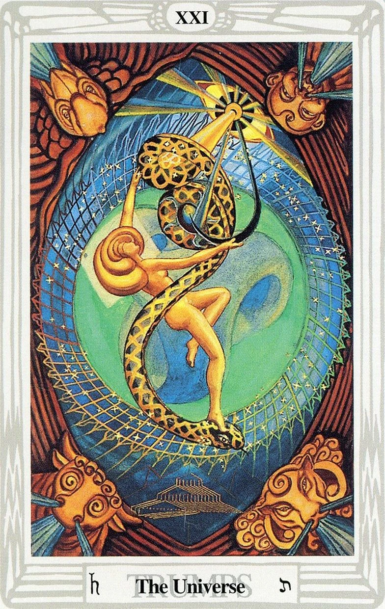The Universe card from the Thoth Tarot deck