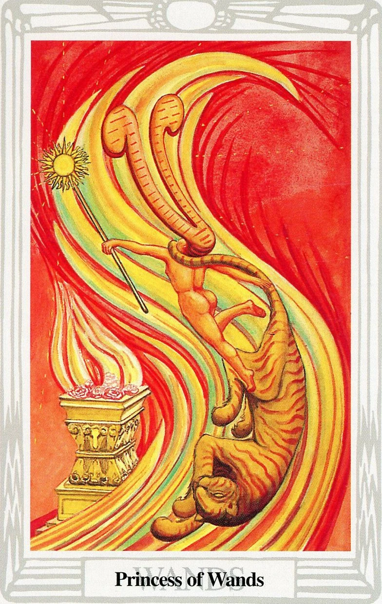 Princess of Wands card from the Thoth Tarot deck
