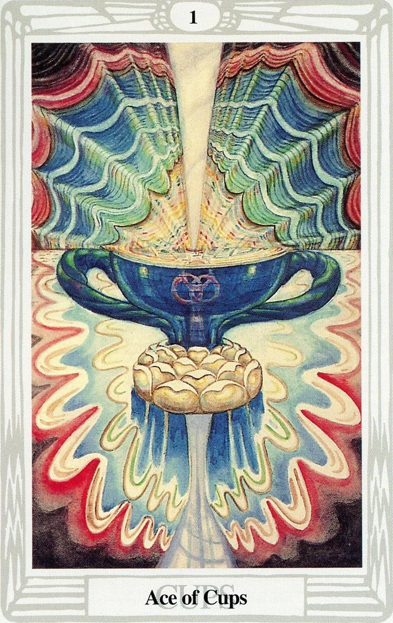 Ace of Cups card from the Thoth Tarot deck