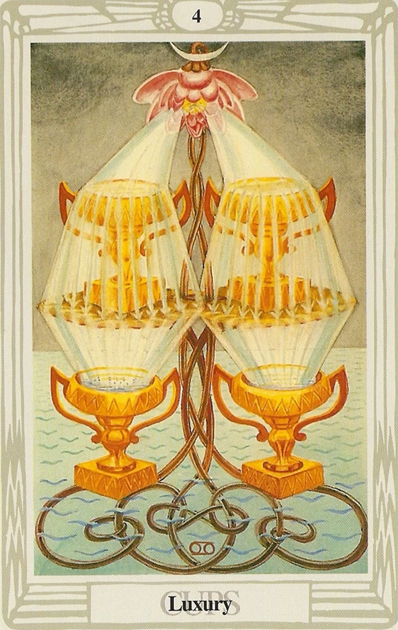 Four of Cups — Luxury card from the Thoth Tarot deck