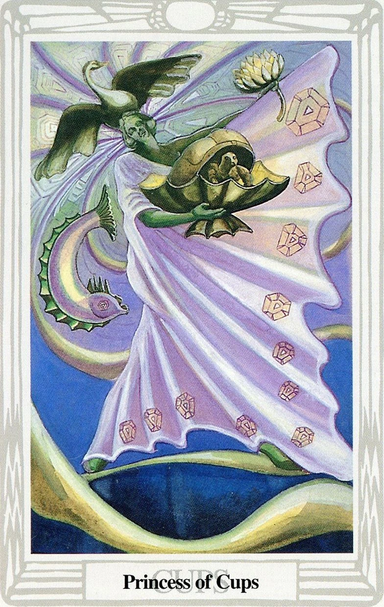 Princess of Cups card from the Thoth Tarot deck