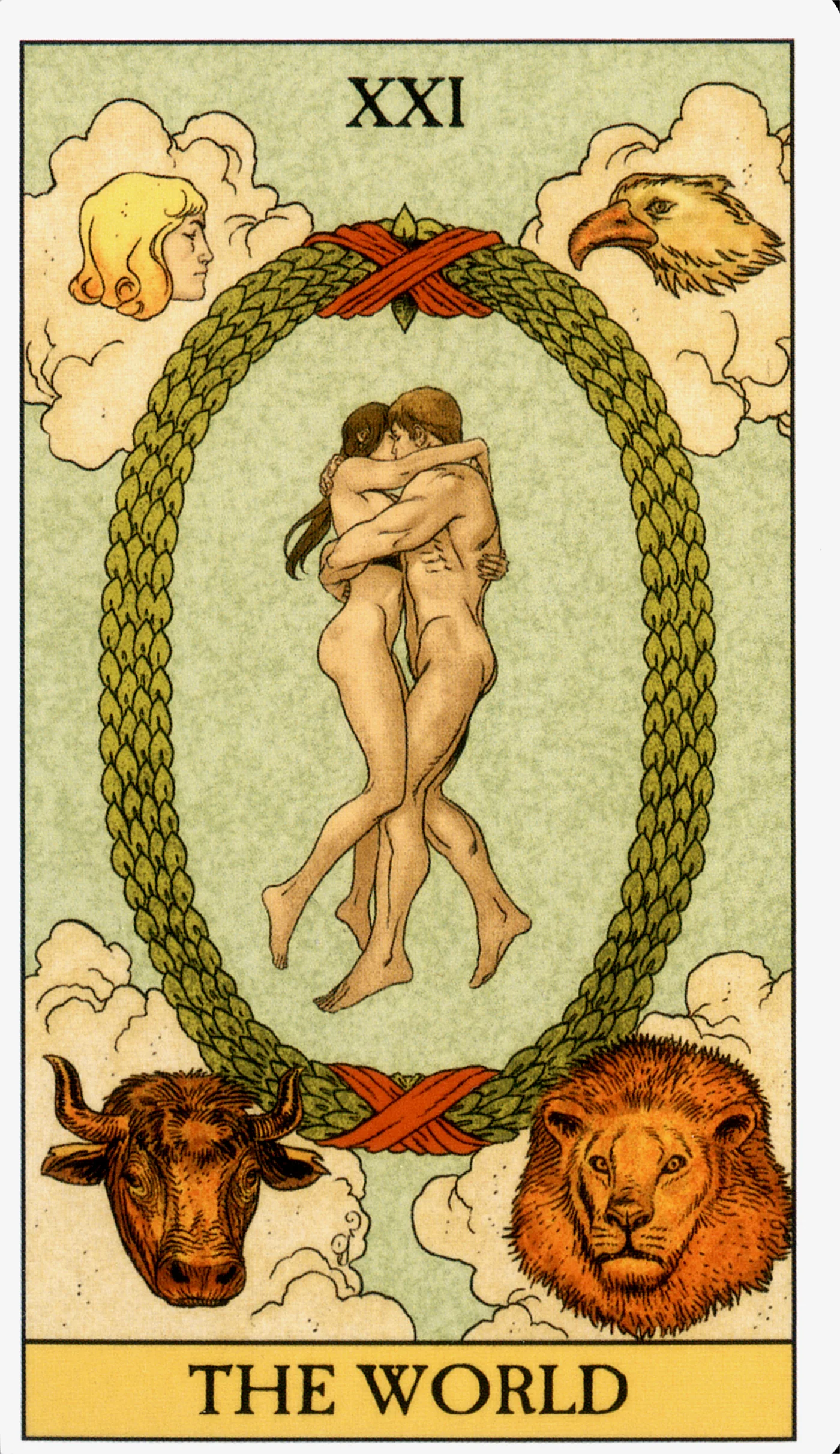 The World card from the Before Tarot deck by Lo Scarabeo