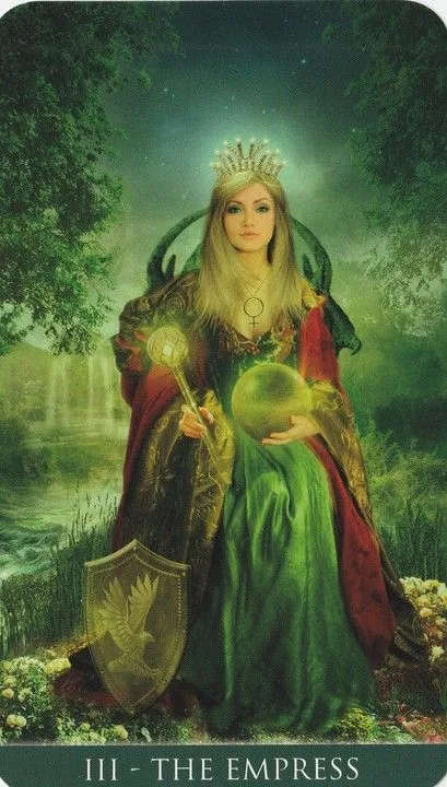The Empress card from the Thelema Tarot deck