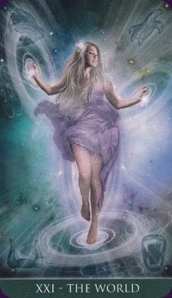 The World card from the Thelema Tarot deck