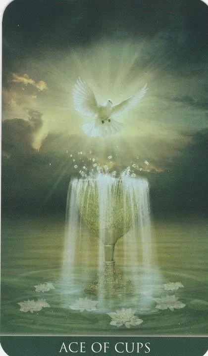 Ace of Cups card from the Thelema Tarot deck