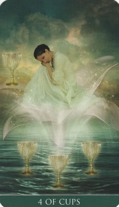 4 of Cups card from the Thelema Tarot deck