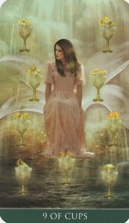 9 of Cups card from the Thelema Tarot deck