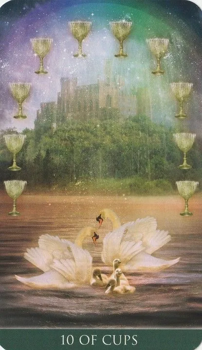 10 of Cups card from the Thelema Tarot deck